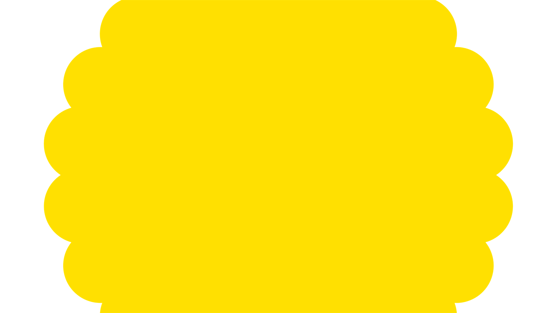 Yellow scalloped flower